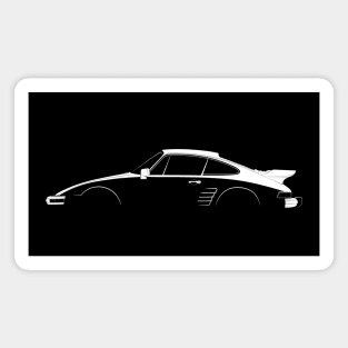 Porsche 911 Turbo Flachbau (930) Silhouette Magnet